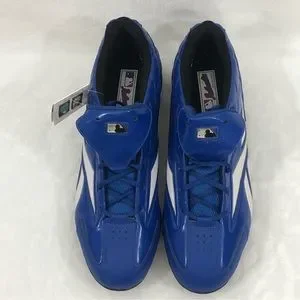 Reebok MLB Authentic Collection Play Dry Blue White Baseball Cleats Men’s